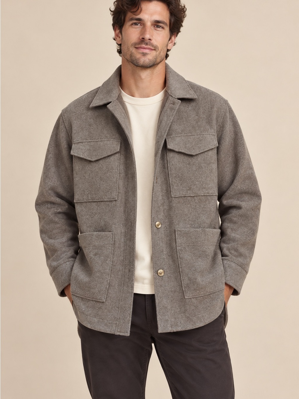 NWOT Banana Republic Men's Field Jacket in Taupe